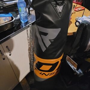 Black and Orange Punching Bag